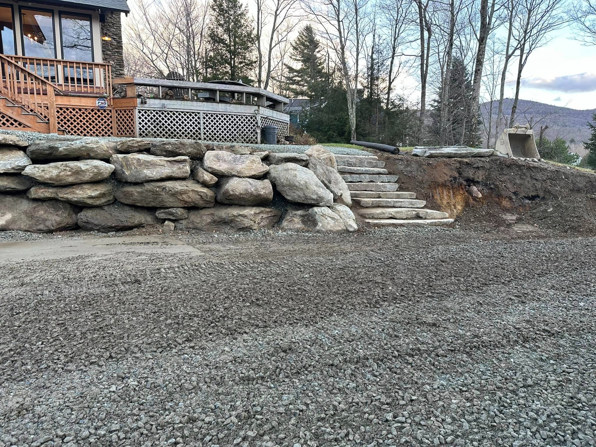 Riley’s landscaping retaining wall progress clean Riley's landscaping retaining wall progress clean