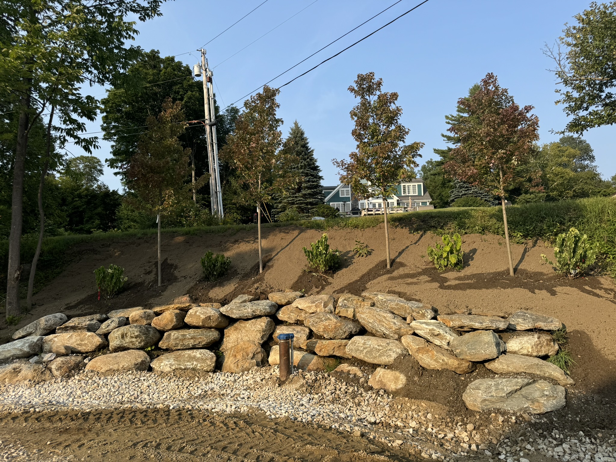 natural retaining wall